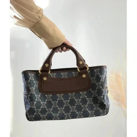 Celine Boogie Bag Denim and Leather Excellent Condirion - Picture 3 of 15